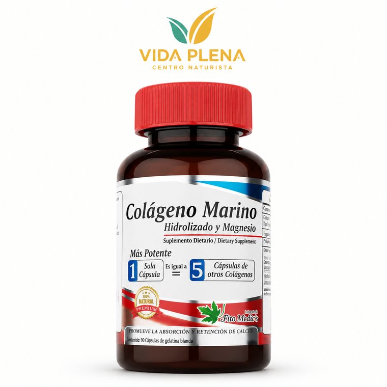 Colágeno Marino + Magnesio x 90 capsulas - Fitomedics · Movilidad & Articulaciones · Vida Plena Tuluá