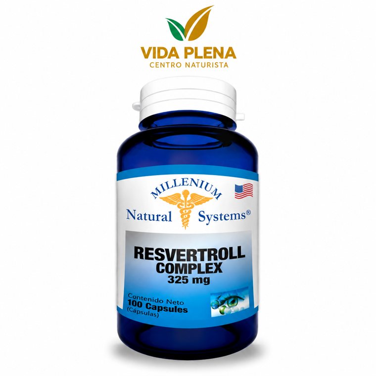 Resveratrol complex 320mg x 60 capsulas Milenium natural · Vitalidad y Nutrición · Vida Plena Tuluá