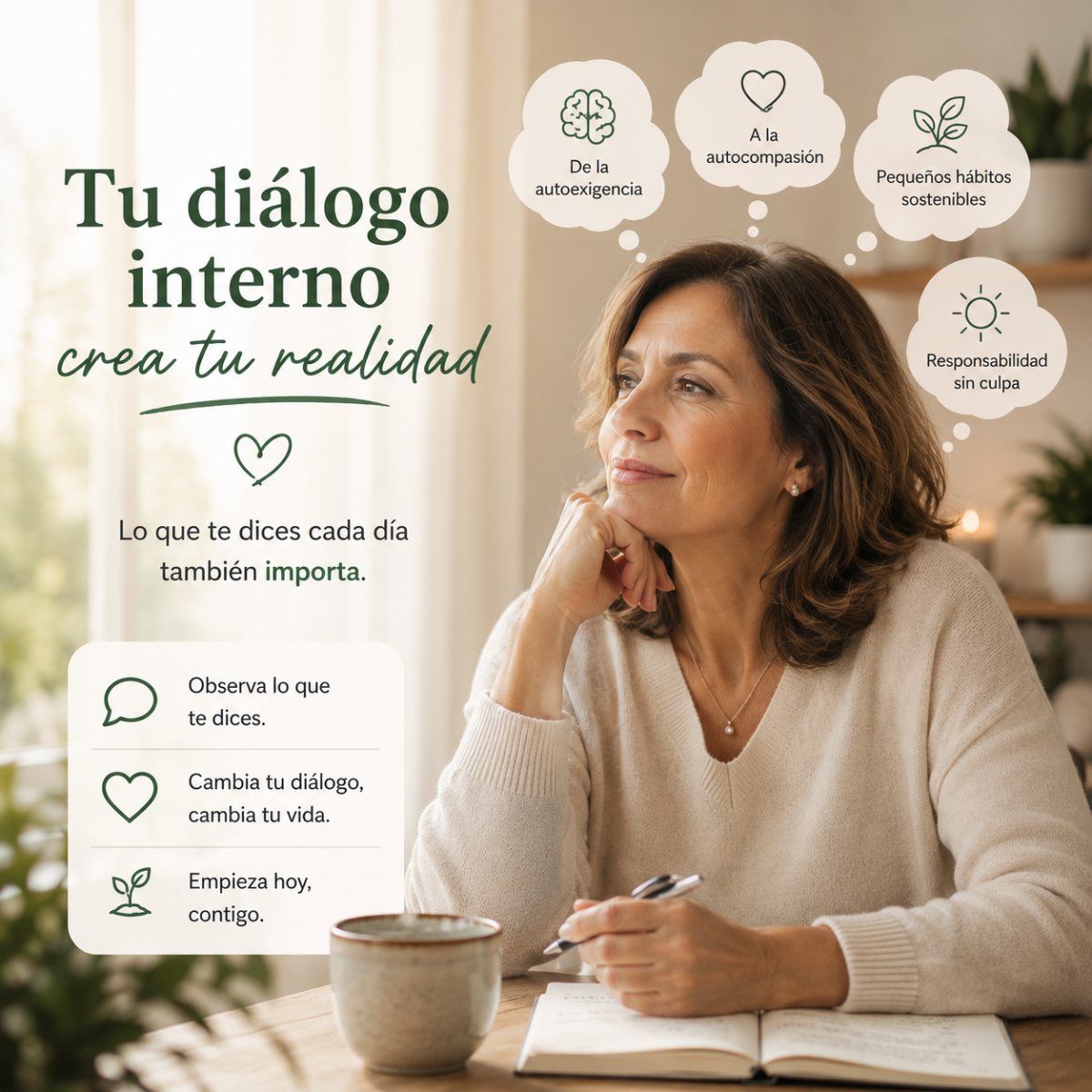 Tu diálogo interno crea tu realidad