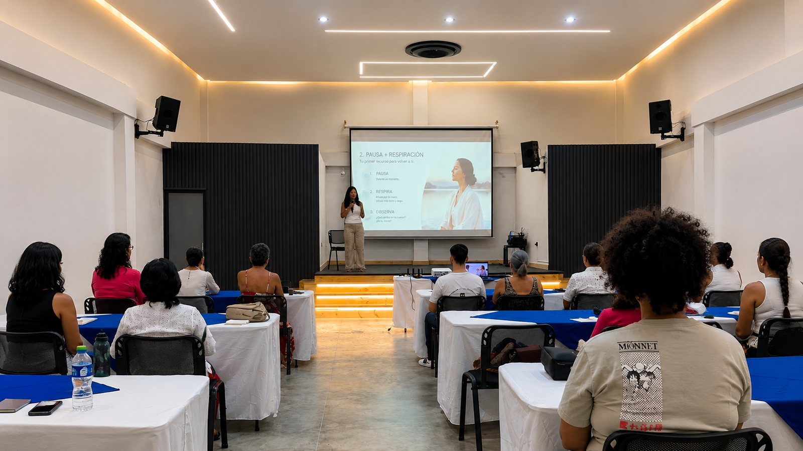 Encuentro de bienestar emocional de Vida Plena en el Auditorio de Café Real, en Tuluá