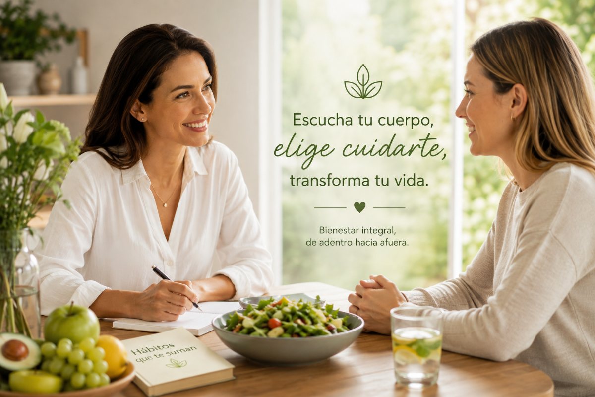Escucha tu cuerpo, elige cuidarte, transforma tu vida